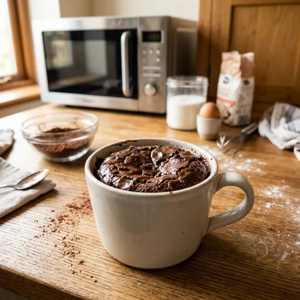 brownie en microondas