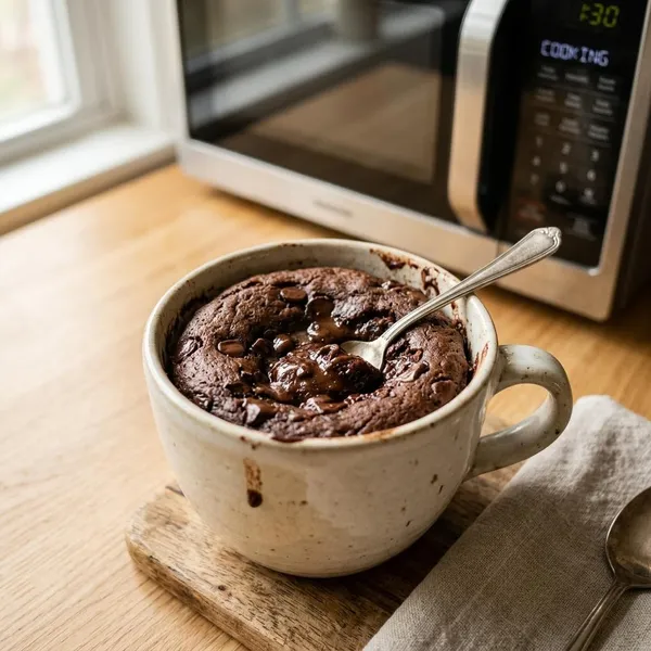 Cómo hacer brownie en microondas paso a paso