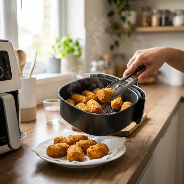 croquetas congeladas en freidora de aire