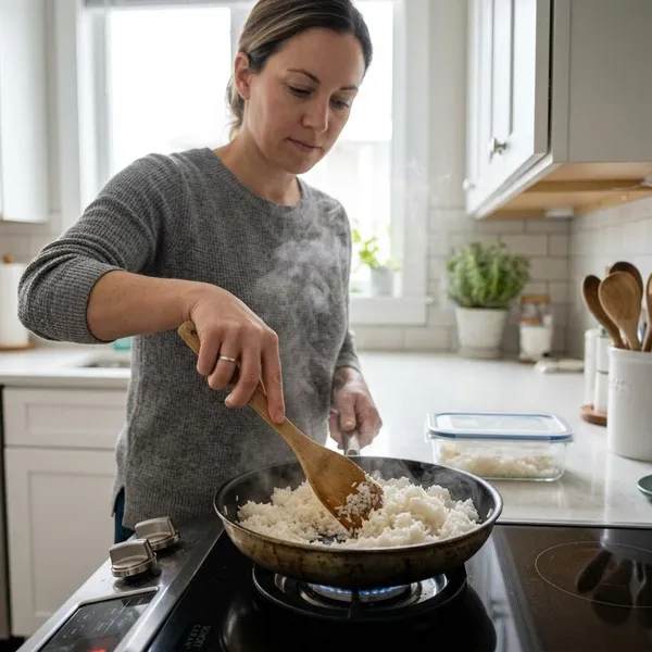 Cómo recalentar el arroz