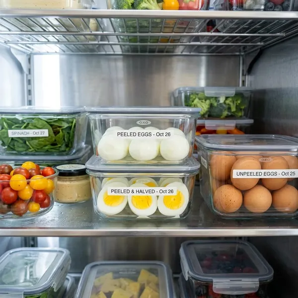 Huevos cocidos para meal prep