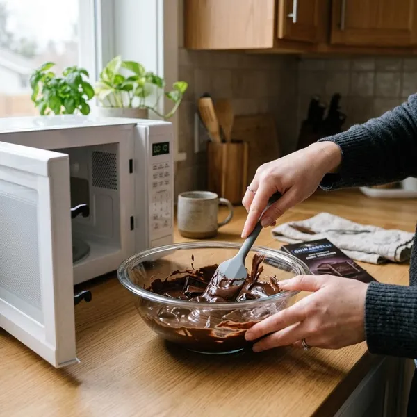 derretir chocolate en el microondas