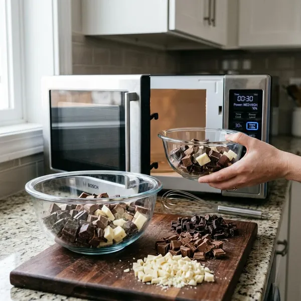 Cómo derretir chocolate en el microondas paso a paso