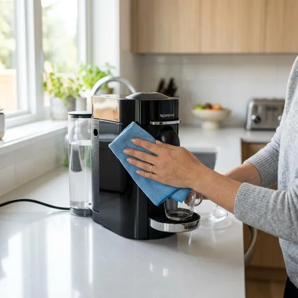 Cómo limpiar una cafetera Nespresso por fuera