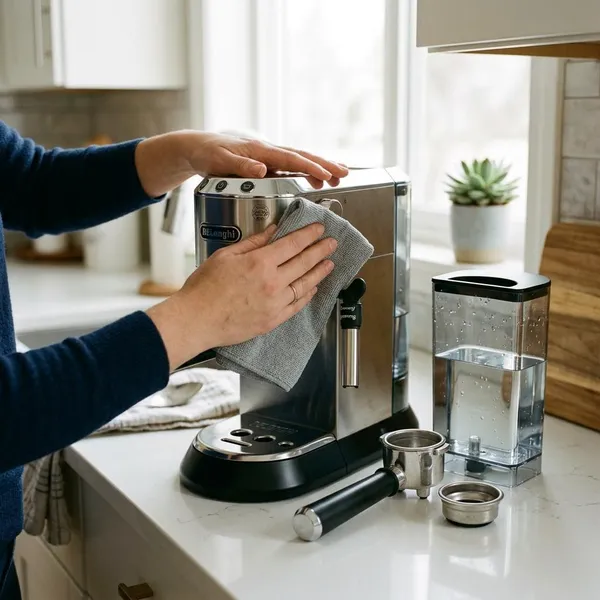 limpieza cafetera delonghi