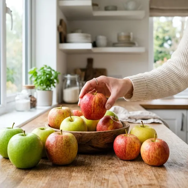 manzana asada microondas