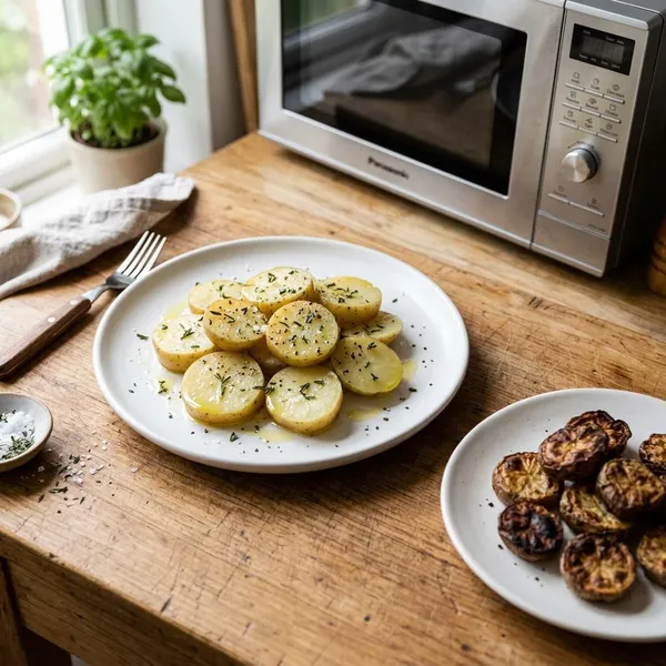 Cómo hacer patatas al microondas paso a paso