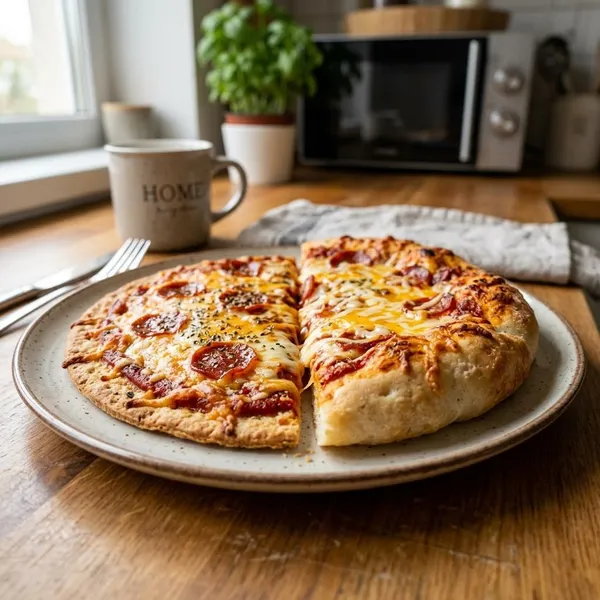 pizza en microondas