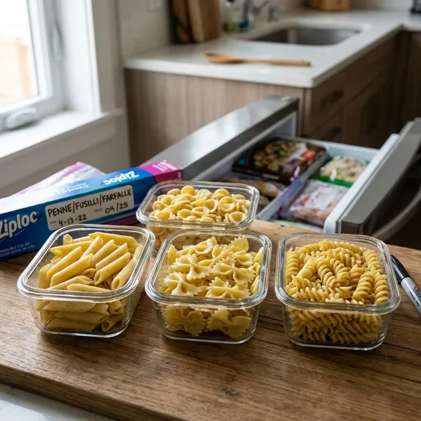 se puede congelar la pasta cocida