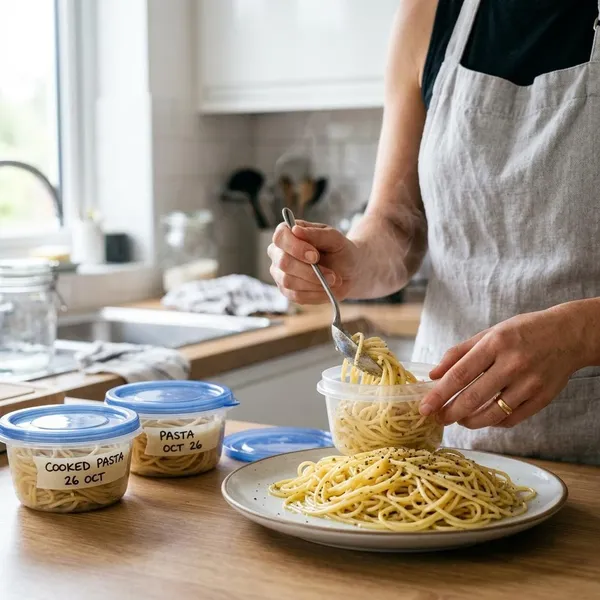 Cómo descongelar y recalentar pasta cocida